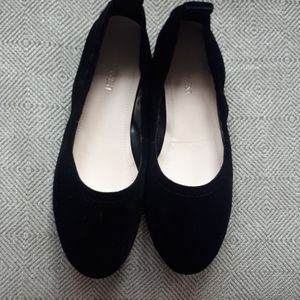 Nine West Black Velvet Flats